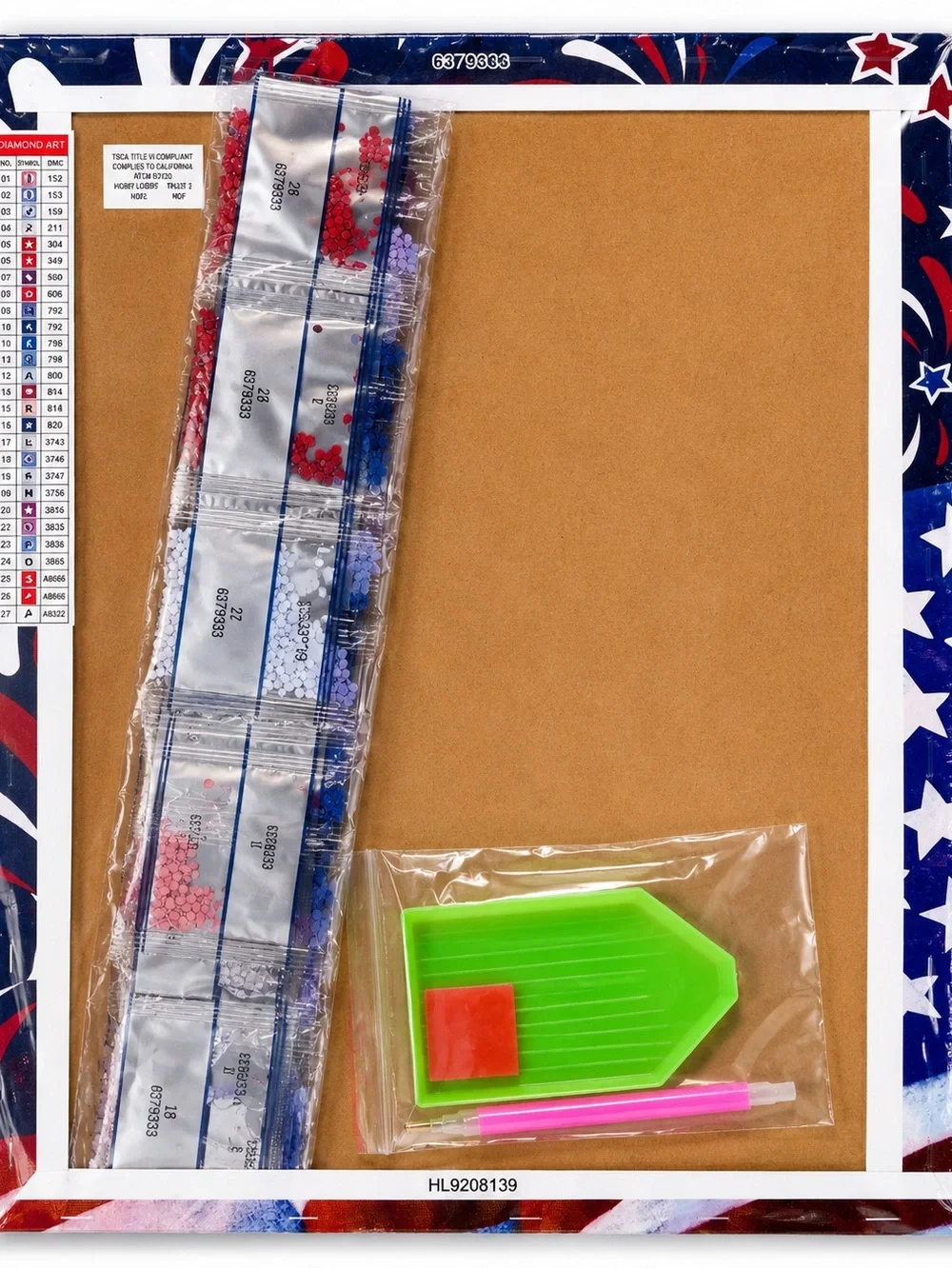 4th of July Fireworks Diamond Art Kit USA Flag Craft New Hobby Lobby